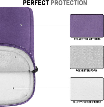 Laptop Sleeve 14 Inch, Water Resistant Traveling Computer Cover with Handle, Shockproof Protective Carrying Laptop Case Compatible for 14 Inch MacBook Air/Pro, HP, Dell, Asus, Lenovo, Black