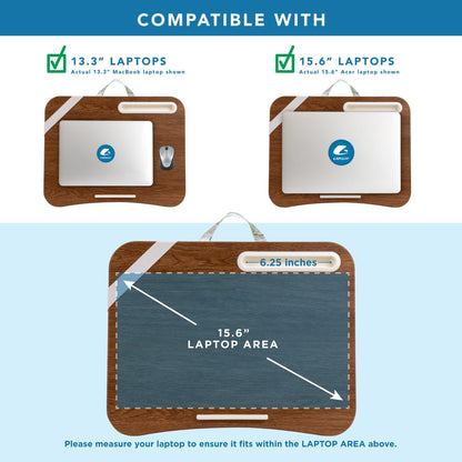 LAPGEAR Designer Lap Desk with Phone Holder and Device Ledge - Arrow Stripes - Fits up to 15.6 Inch Laptops - Style No. 45411