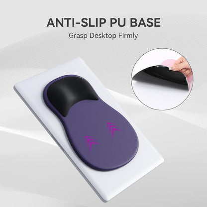 Ergonomic Mouse Pad with Wrist Rest,Cute Gel Mousepad Wrist Support - Small Mini Portable for Travel Mouse Pads for Desk Laptop,Computer,Office & Home Decor (Pink&Light Pink)