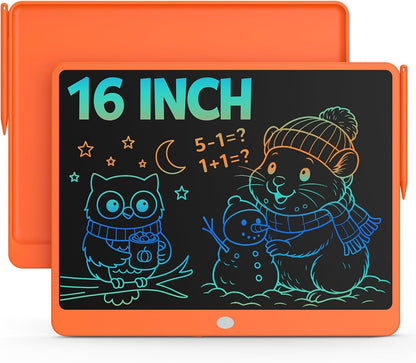 Bravokids 12 Inch LCD Writing Tablet for 3 Year Olds - Electronic Drawing Pad and Doodle Board as Educational Birthday Gifts for Girls and Boys (Pink)