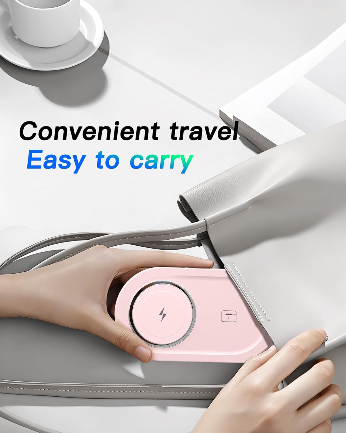 Upgraded 3 in 1 Wireless Charging Station for Apple Devices, Faster Mag-Safe Charger Stand, Magnetic Charger Station for iPhone 17/16/15/14/13/12 Series & AirPods Pro & Apple Watch Series (White)