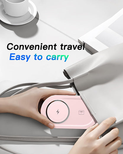 Upgraded 3 in 1 Wireless Charging Station for Apple Devices, Faster Mag-Safe Charger Stand, Magnetic Charger Station for iPhone 17/16/15/14/13/12 Series & AirPods Pro & Apple Watch Series (White)