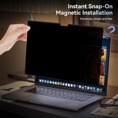 Laptop Privacy Screen 14 Inch Compatible with HP/Dell/Acer/Samsung/Asus/Lenovo/Toshiba,16:10 Aspect Removable Anti Glare Blue Light Filter Protector, 14 in Laptop Privacy Screen Shield
