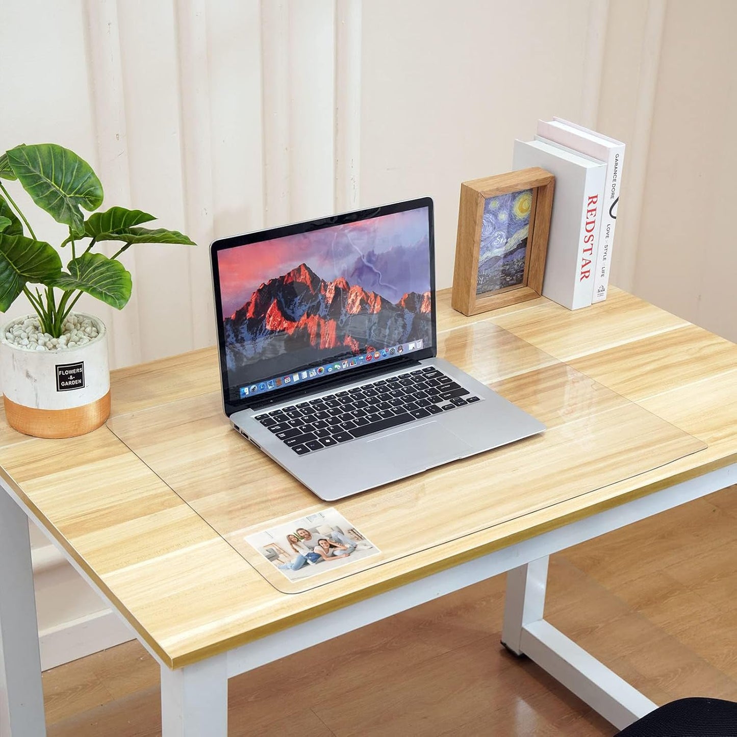 24 X 60 Inch XL Desk Mat Desktop Protector Non-Slip PU Leather Desk Pad Blotter Laptop Computer Gaming Keyboard Mouse Pad Writing Mat Desk Cover for Women Men Kids Girls Rctangular Waterproof Black