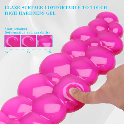 Gel Cloud Keyboard and Mouse Wrist Rest, Cute Wrist Support and Arm Support Keyboard Rest for Keyboard and Mouse Typing Pain Relief，Suitable for Office/Computer/Laptop/Gaming（White）