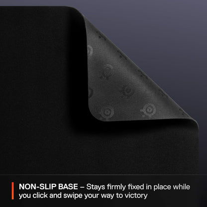 SteelSeries QcK Gaming Mouse Pad - XXL Cloth - Peak Tracking and Stability - Esports Mousepad - Never-Slip - Full Desk Coverage