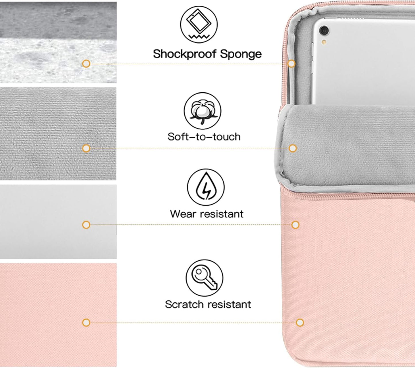TiMOVO 9-11" Tablet Sleeve Bag for iPad 11-inch A16 2025, iPad 10.9"/10.2"| Air 11 Inch/5th/4th Gen. 10.9", Galaxy Tab A9+/A11Plus 11", Protective Bag Fit Smart Keyboard, Dusty Blue