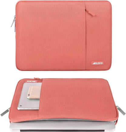 MOSISO Laptop Case 13.3 inch, 13-13.3 inch Laptop Sleeve Compatible with MacBook Air/Pro 13/Pro 14 M5 M4 M3 M2 M1, HP Dell ASUS Lenovo,Polyester Vertical Computer Sleeve Bag with Pocket, Antique Green - Colors B