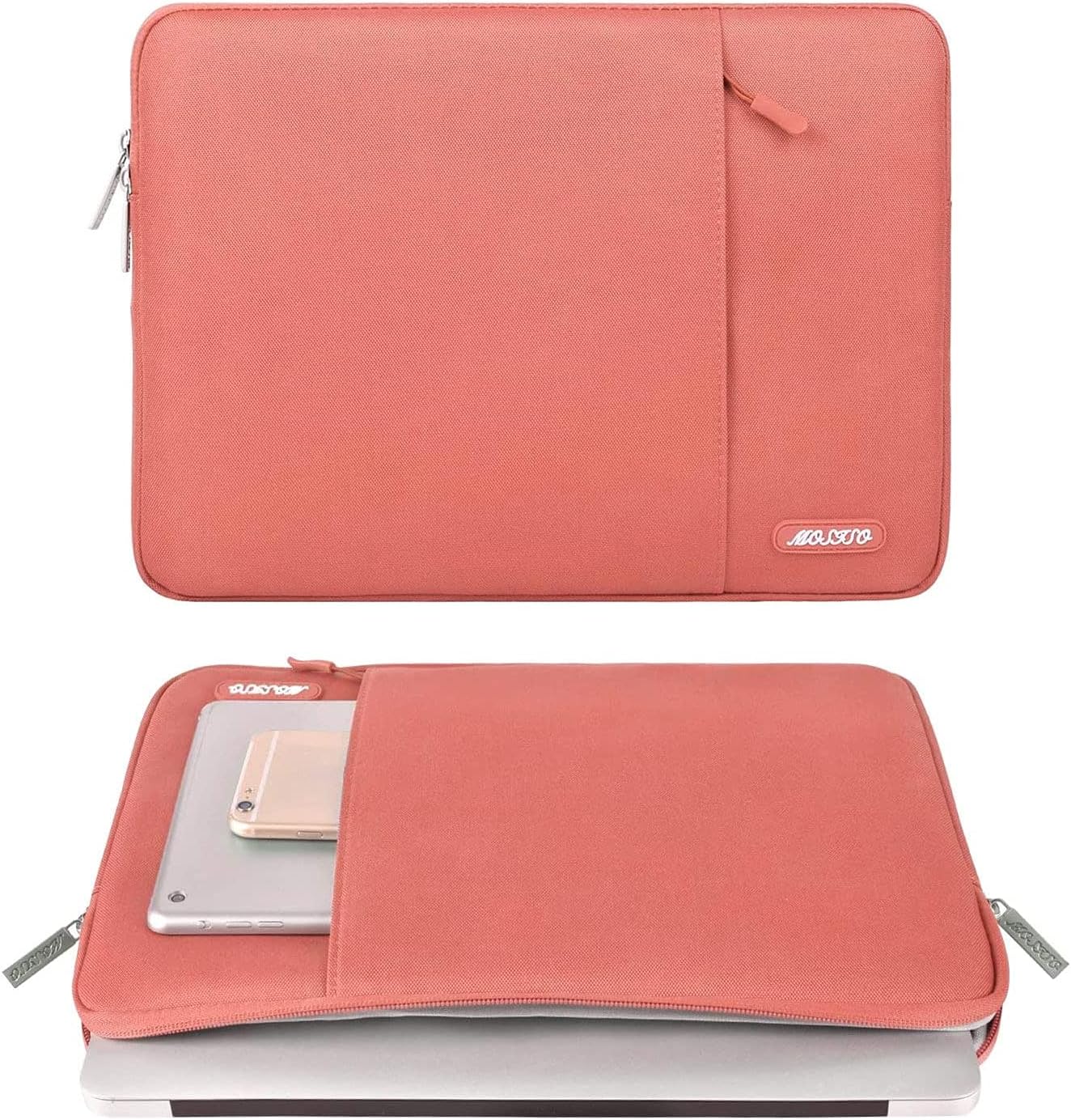 MOSISO Laptop Case 15 inch, 15 inch Laptop Sleeve Compatible with MacBook Air M5 A3448 M4 A3241 M3 A3114 M2 A2941 2026-2023, Dell XPS, Polyester Vertical Computer Sleeve Bag with Pocket, Black - Colors B