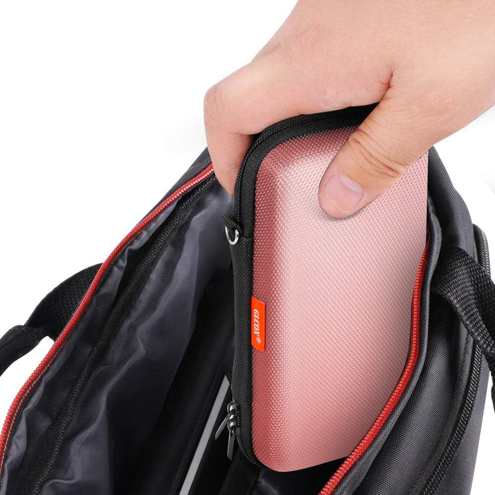 Portable Protection Hard EVA Case for External Battery, Cell Phone, GPS, Hard Drive, USB/Charging Cable, Small Carrying Bag Mesh Inner Pocket, Zipper Enclosure, Universal Travel Pouch Bag