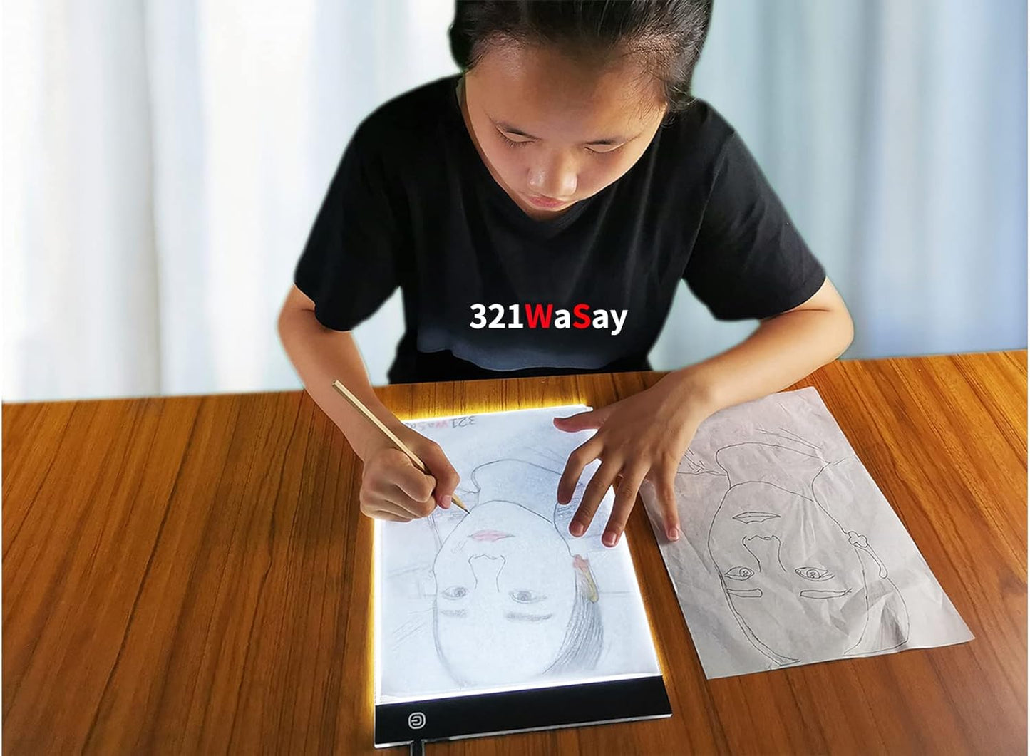 Small A5 Ultra-Thin Portable LED Tracing Light Box Dimmable Tracer Pad Board Adjustable Brightness for Artists Drawing Sketching Trace Animation Artcraft 5d Diamond Painting