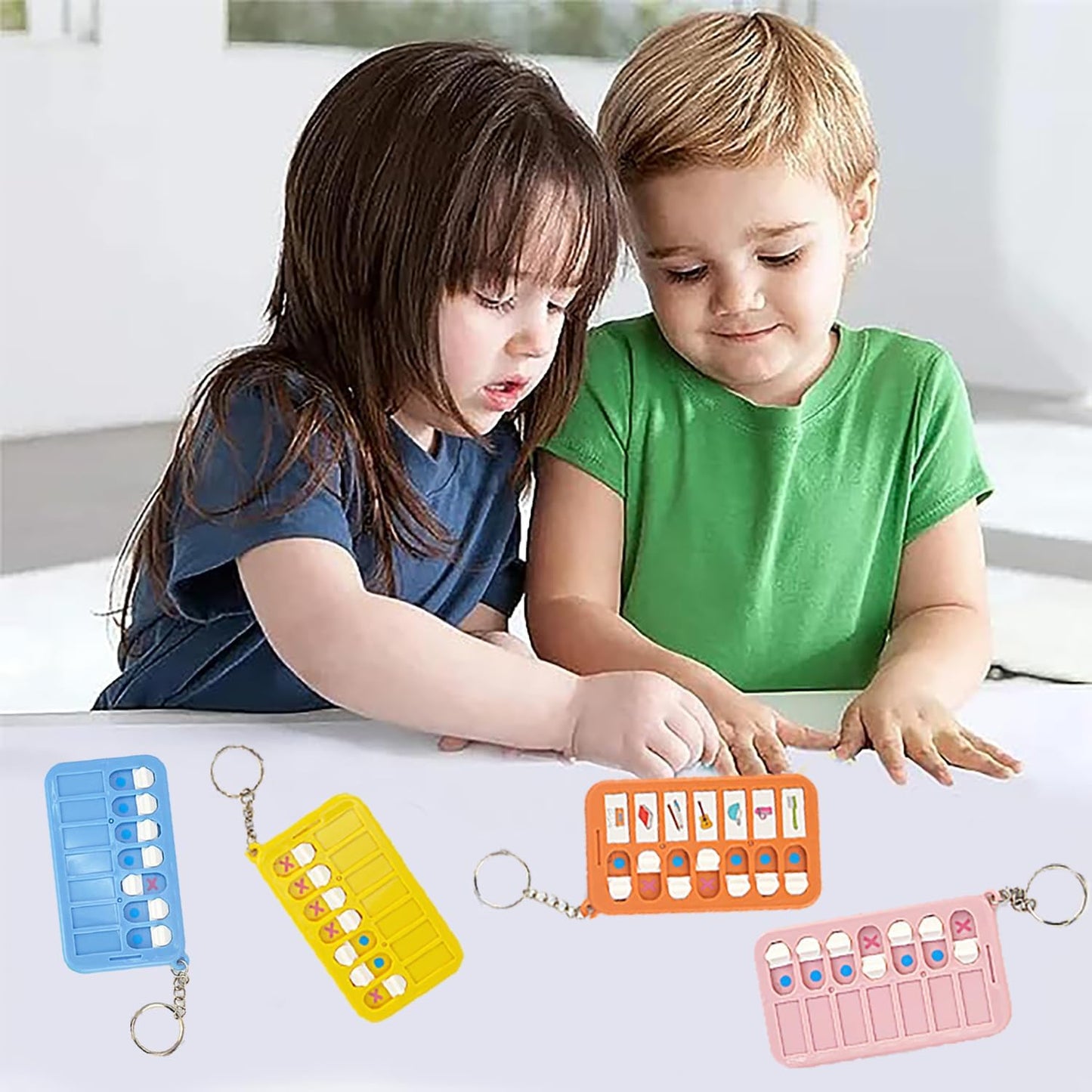 Chore Planning Chart Key Chains 6Pcs Chore Schedule Key Rings Daily Weekly Memo Checklist Boards with 18pcs List Cards Stickers for Kids Adults Habit and Behavior Planner Tracker
