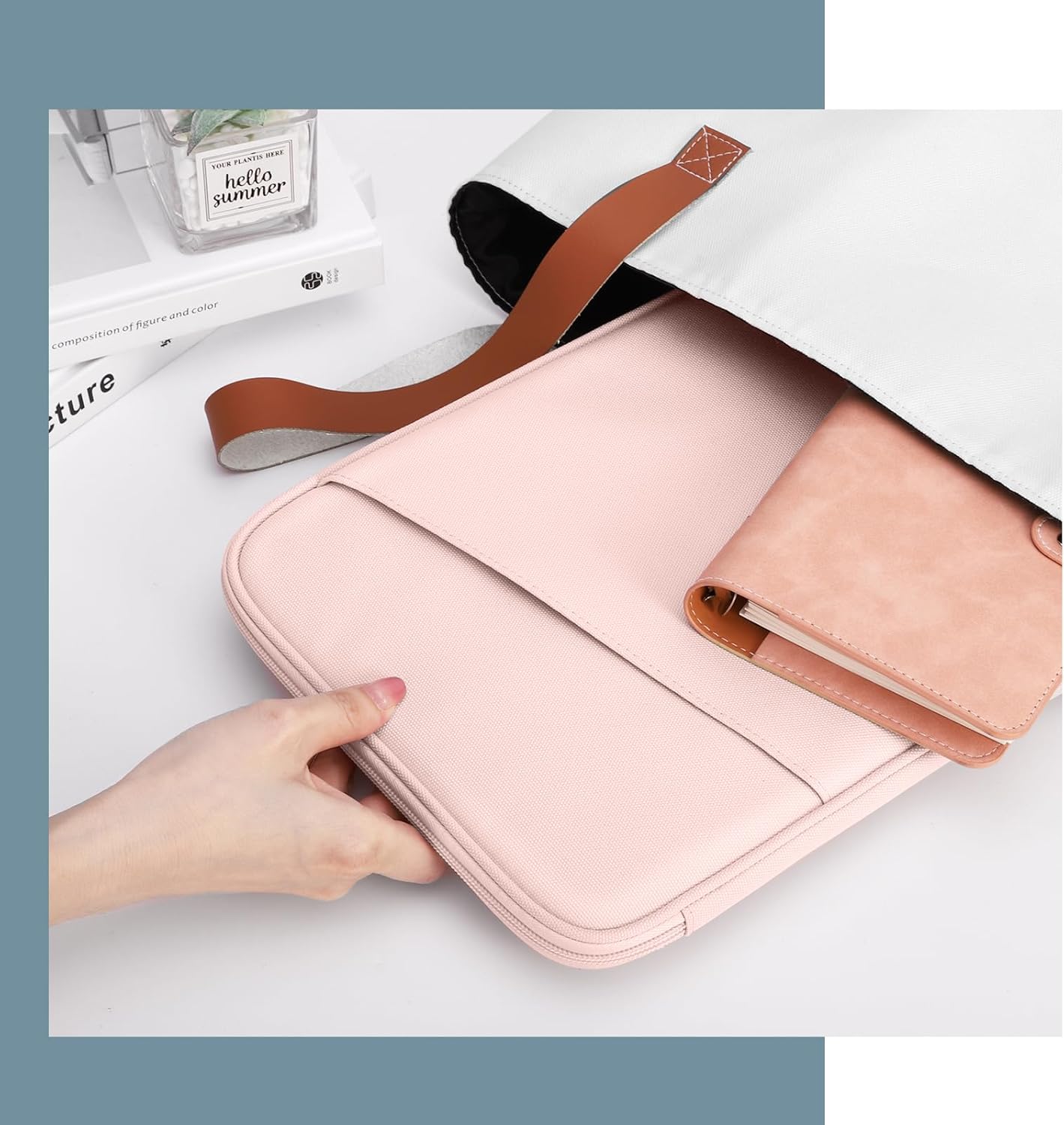 TiMOVO 9-11" Tablet Sleeve Bag for iPad 11-inch A16 2025, iPad 10.9"/10.2"| Air 11 Inch/5th/4th Gen. 10.9", Galaxy Tab A9+/A11Plus 11", Protective Bag with Pocket, Black
