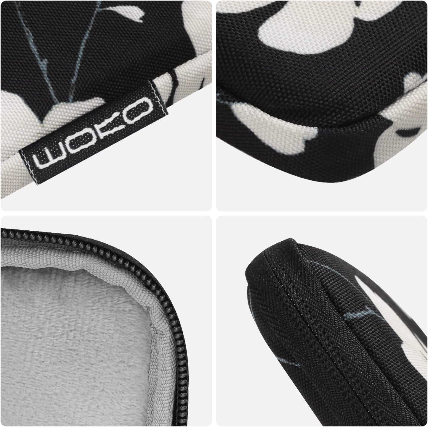 MoKo 7-8 Inch Tablet Sleeve Bag, Polyester Pouch Cover Case Fits iPad mini (A17 Pro) 8.3" 2024, iPad mini 6/5/4/3/2/1, Samsung Galaxy Tab S2 8.0, Tab A 8.0, ZenPad Z8s 7.9,Black