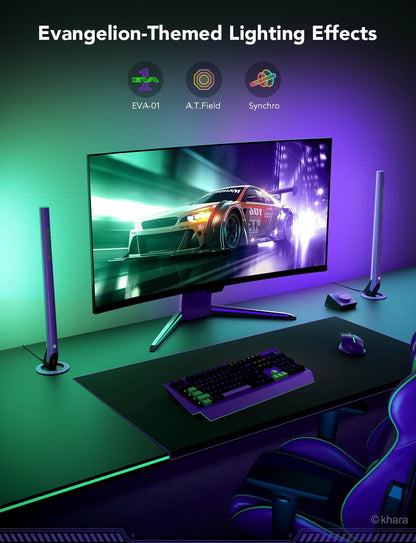 Govee RGBIC Gaming Light Bars H6047 with Smart Controller, Wi-Fi Smart LED Gaming Lights with Music Modes and 60+ Scene Modes Built, Works with Alexa & Google Assistant, Game Room Lights Decor