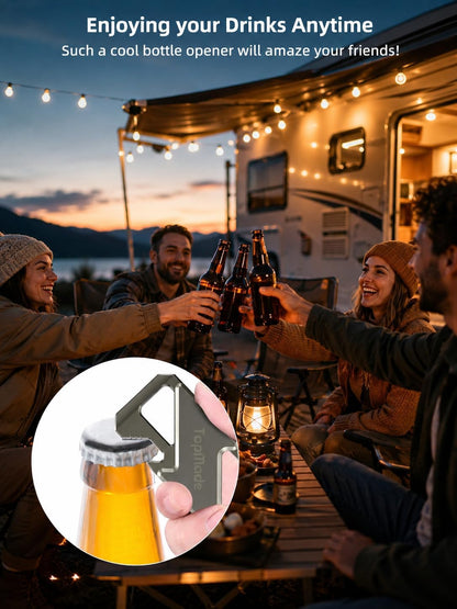 Keychain, Works with Apple Find My, Heavy Duty Key Chains Carabiner Bottle Opener, Car Key Finder with GPS Tracker, Rechargeable Bluetooth Key FinderTracker for Luggage, Bags, Backpack etc, Black