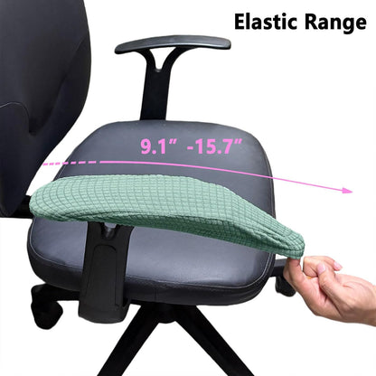 Melaluxe Stretch Office Chair Armrest Covers, Arm Rest Slipcovers (Black)