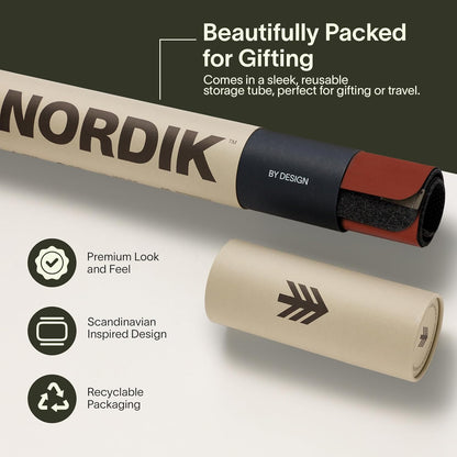 Nordik Felt and Leather Desk Mat - Willow Haze Sage - 35x17 Inch Felt and Vegan Leather Desk Blotter with Document Hideaway - Large Computer Mats for Desktop - Ideal Keyboard Mat for Office and Home