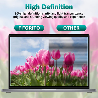 F FORITO 2-Pack 15.6 Inch Anti Blue Light Laptop Screen Protector, Eye Protection Anti Glare Matte Computer Screen Cover for 15.6" Laptop with 16:9 Aspect Ratio, Reduce Eye Strain and Touch Sensitive