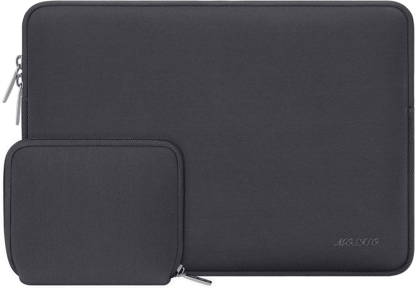 MOSISO Laptop Case 13.3 inch, 13-13.3 inch Laptop Sleeve Bag Compatible with MacBook Air/Pro 13/Pro 14 M5 M4 M3 M2 M1, HP Dell ASUS Lenovo, Neoprene Computer Sleeve Bag with Small Case, Baby Pink - Colors A