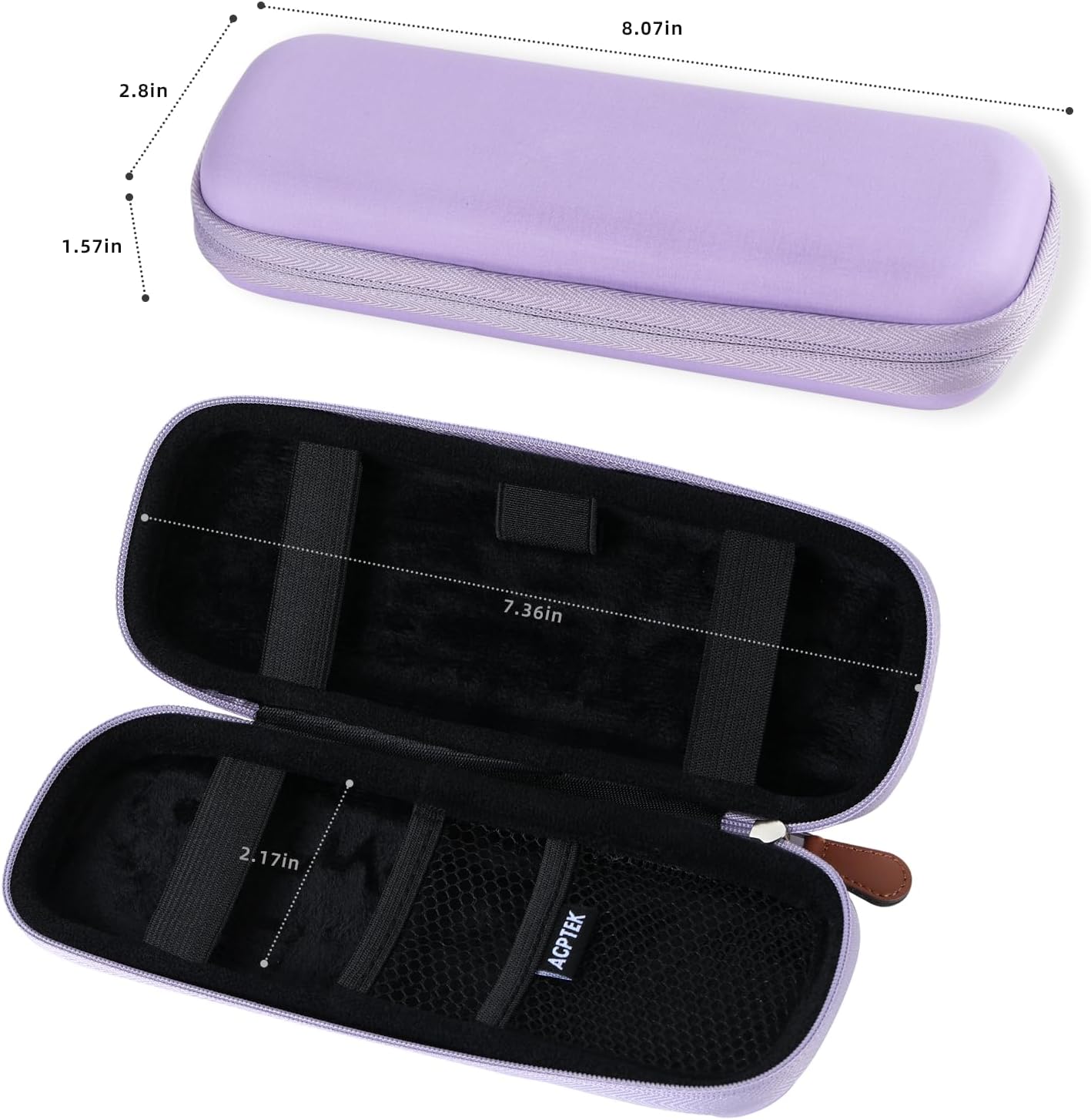 AGPTEK Case Holder for Apple Pencil, Slim PU Leather Carrying Case Pouch Cover Compatible with Apple Pen Accessories, USB Cable, Earphone,Samsung Stylus iPad Pro Pen/Pencil, Recording Pen, Gray