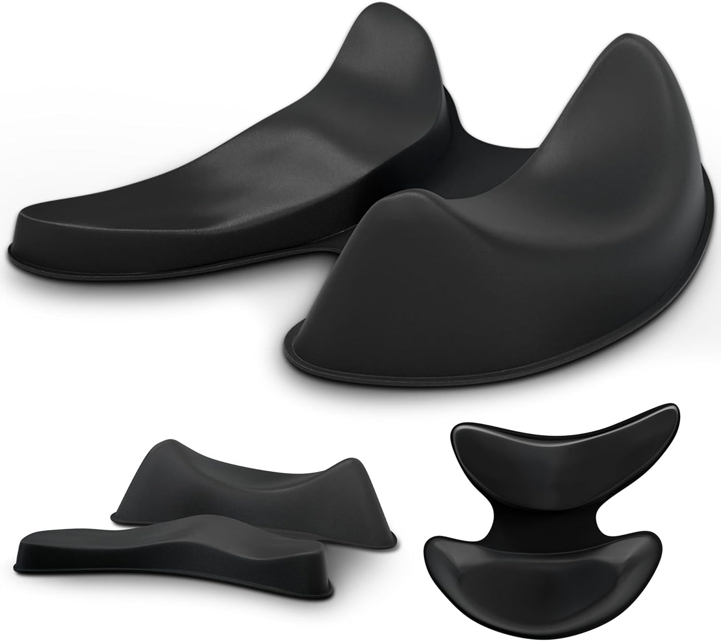 GlideX r2.0 Ergonomic Mouse Wrist Rest – Compact Sliding Wrist Pad with Low Profile Design for Desk Laptop Travel, Fits Small to Medium Hands (Black)
