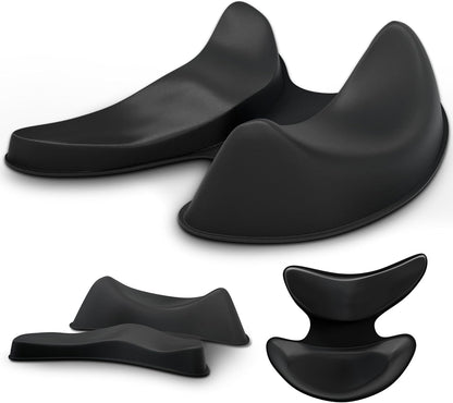 GlideX r2.0 Ergonomic Mouse Wrist Rest – Compact Sliding Wrist Pad with Low Profile Design for Desk Laptop Travel, Fits Small to Medium Hands (Black)