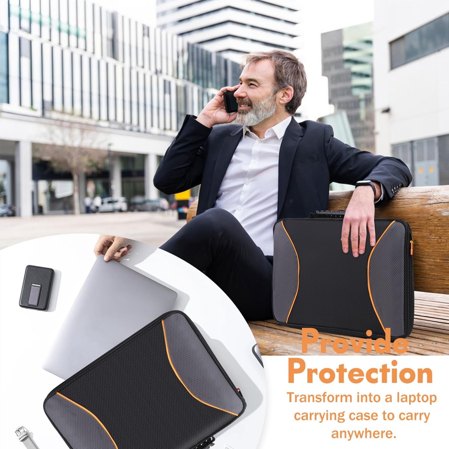 Laptop Sun Shade Laptop Sun Glare Shield Privacy Screen Hood Lightweight Laptops Sunshade Bag for Working Outside Portable Shield Cover 12-14'' (Patent Pending)