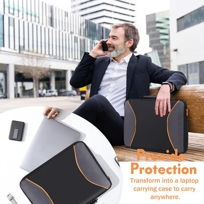 Laptop Sun Shade Laptop Sun Glare Shield Privacy Screen Hood Lightweight Laptops Sunshade Bag for Working Outside Portable Shield Cover 12-14'' (Patent Pending)