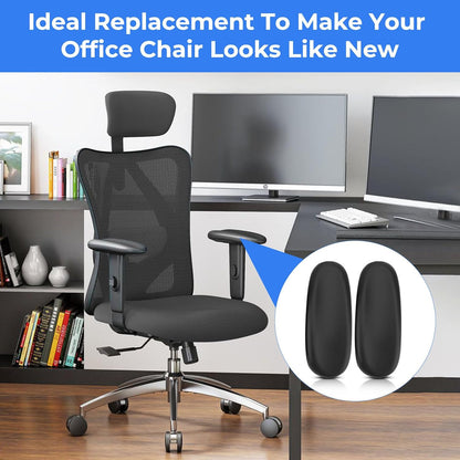 Armrest Pads Replacement for Sihoo M18 Chair -Ergonomic Chair armrest Parts, arm Pads caps for SIHOO M18 Chair,Black