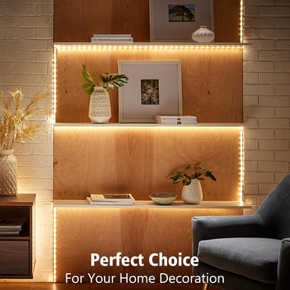 echosari Strip Lights USB 5V, 9.8Ft 180 LED Strip Lights Cuttable 2835 SMD Super Bright with Self-Adhesive DIY for Cabinet Photo Frames Desks Monitor Shelves Decor (Green)