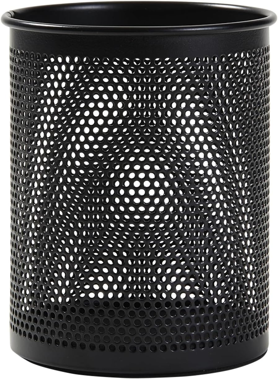 Comix Pen Holder Desk Organizer, Wire Mesh Pencil Cup with Foam Pad and Non-Slip Bottom Office Supplies Desk Accessories for Home Office School, 1 Pack