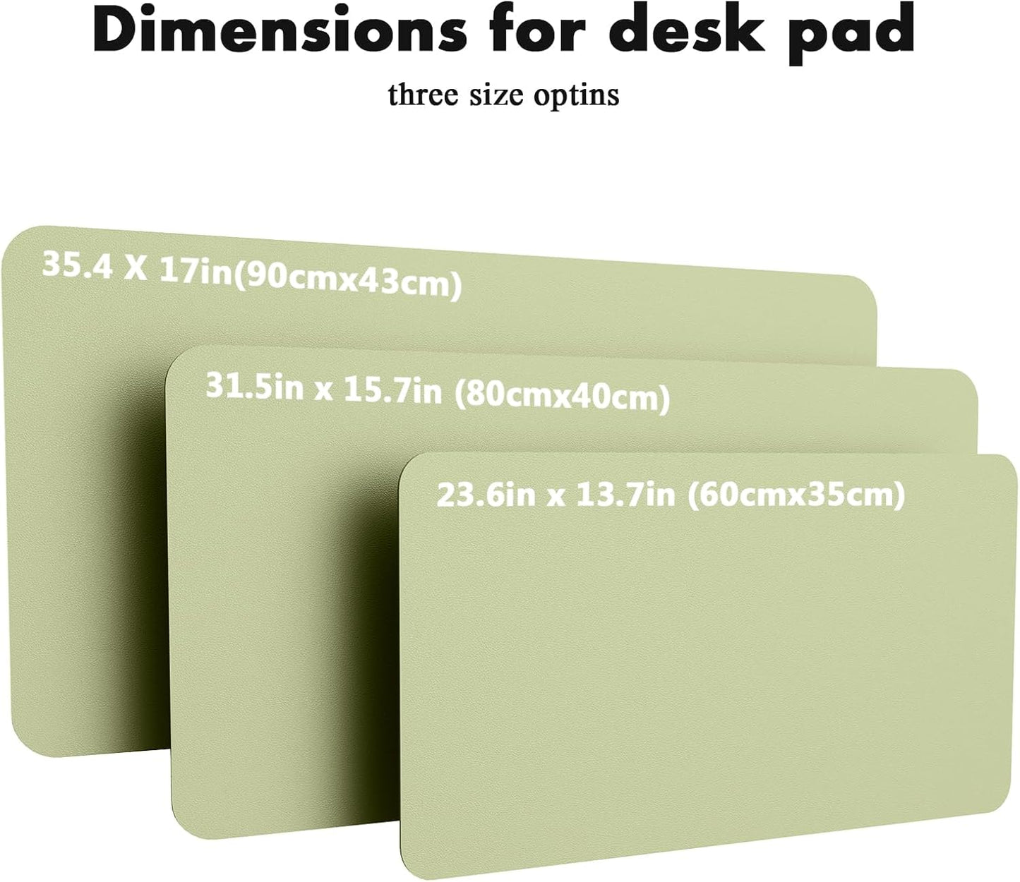 YSAGi Double-Sided Desk Pad, 31.5"x15.7"Leather Desk Mat, Eco Cork Desk Pad Protector,Large Mouse Pad,Waterproof Desk Blotter for Office/Home(Coffee)