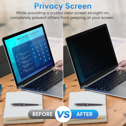 Yamaya Laptop Privacy Screen 15.6 Inch, Removable 16:9 Aspect Privacy Filter Screen Protector for 15.6 Inch Laptop, Blue light reduction Computer Monitor Privacy Protector