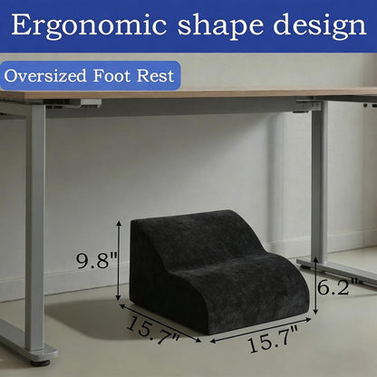 Foot Rest for Under Desk at Work.Multifunctional 3-Tier Foot Stool,with Washable Footrest.for Under Desk,Office Chair Gaming Chair & Sofa,Leg Elevation Pillow,Supports Posture-Brown