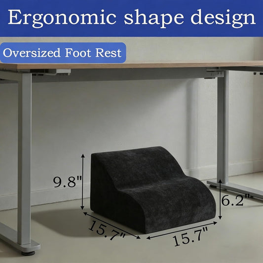 Foot Rest for Under Desk at Work.Multifunctional 3-Tier Foot Stool,with Washable Footrest.for Under Desk,Office Chair Gaming Chair & Sofa,Leg Elevation Pillow,Supports Posture-Brown