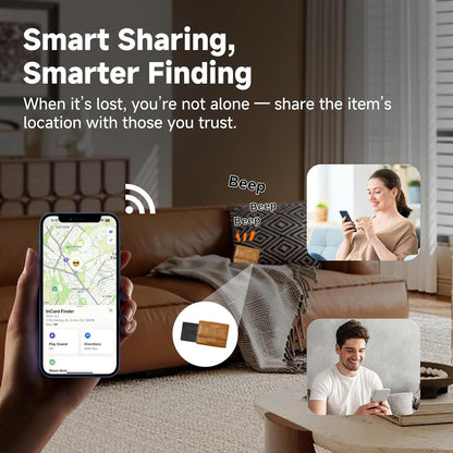 [2025 New, Designed in California] Wallet Tracker, Up to 5-Year Battery Life, Certifed by Apple Find My & Google's Find Hub (Find My Device), Item Locator, Card Holder Tracker, Bags, Android Tracker