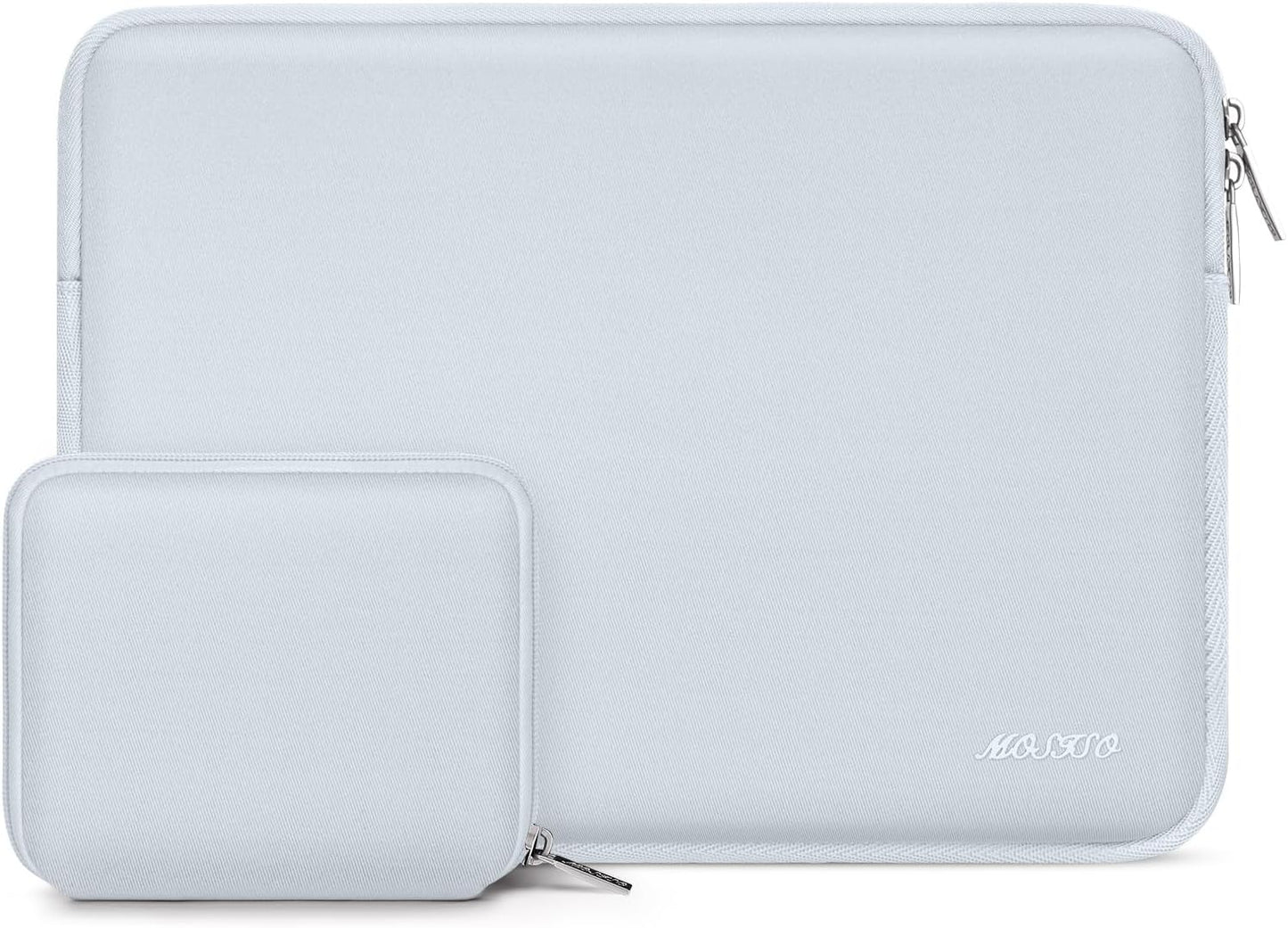 MOSISO Laptop Case 13.3 inch, 13-13.3 inch Laptop Sleeve Bag Compatible with MacBook Air/Pro 13/Pro 14 M5 M4 M3 M2 M1, HP Dell ASUS Lenovo, Neoprene Computer Sleeve Bag with Small Case, Baby Pink - Colors B