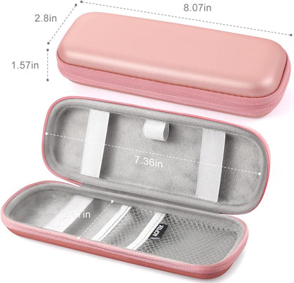 AGPTEK Case Holder for Apple Pencil, Slim PU Leather Carrying Case Pouch Cover Compatible with Apple Pen Accessories, USB Cable, Earphone,Samsung Stylus iPad Pro Pen/Pencil, Recording Pen, Gray
