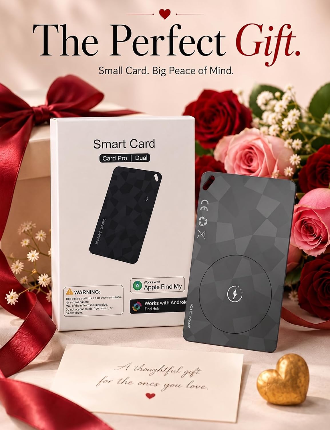2026 Wallet Tracker Card (iOS and Android) Slim Tracking Card, 6-12 Years Battery Bluetooth Smart Card, Work with Apple Find My & Google Find Hub, GPS Locator for Luggage, Passports, Keys, Backpack