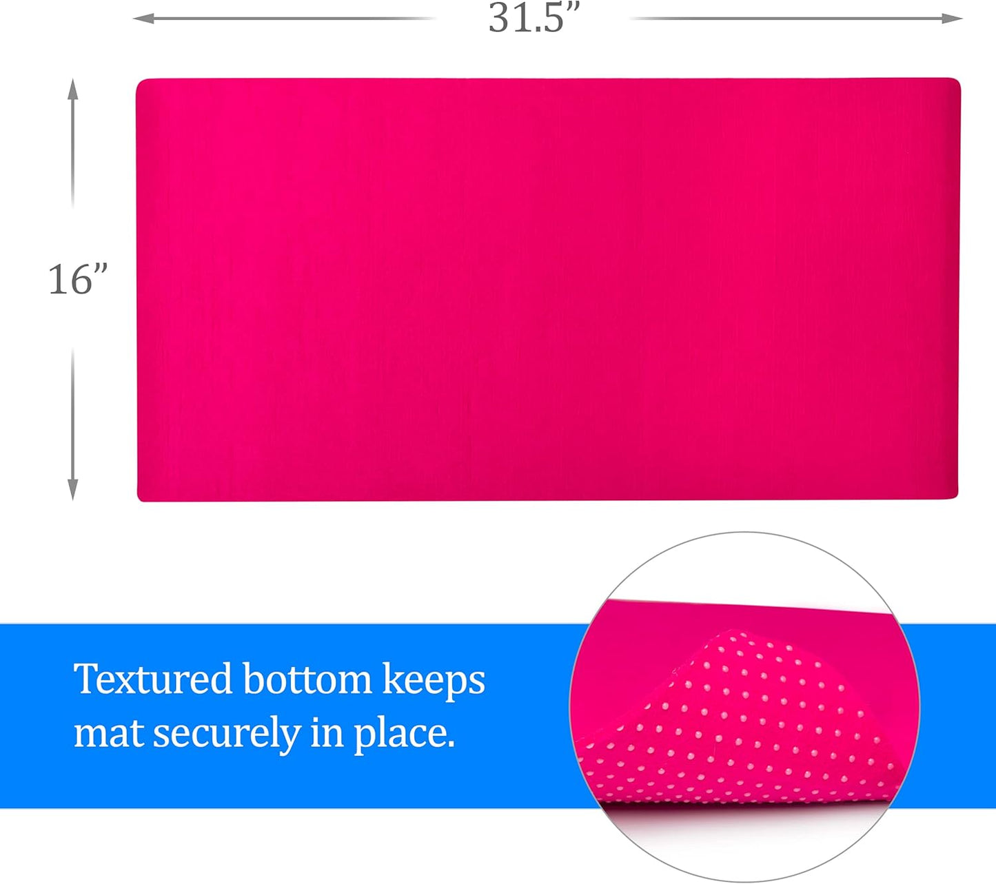 Felt Desk Pad- 31x16 with Non-Slip Backing (Green)