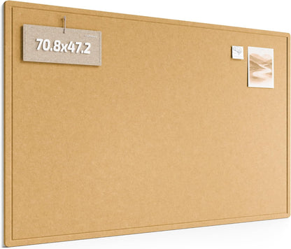 Fluxynara Bulletin Board, 23.6" x 17.5" Cork Board Alternative with 12 Safe Removable Adhesive Tabs, Foldable Felt Pin Board for Home Office, Classroom, Bedroom,Entryway for Walls—Sage
