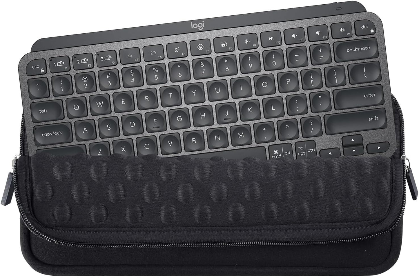 imComor Keyboard Sleeve Case for Logitech MX Keys Mini Minimalist Illuminated Keyboard, Wireless Travel Shockproof Protective Neoprene Bag, Black