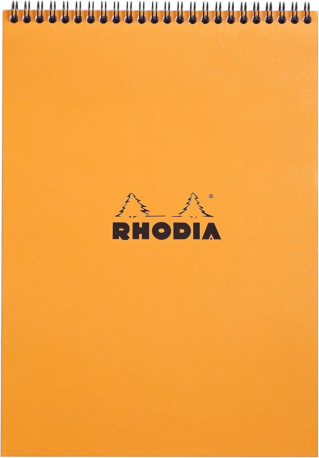 Rhodia #16 Wirebound Notepad 5.8" x 8.3" Dot Pad, Orange Cover
