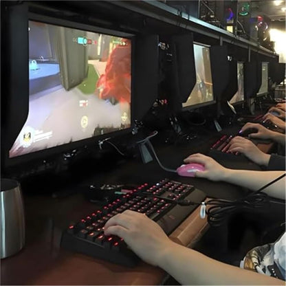 Foldable Anti-Glare Monitor Hood for 24-27 Inch Screens, Desktop Computer Sunshade with 180° Adjustable Side Panels to Reduce Glare and Enhance Viewing Focus ﻿