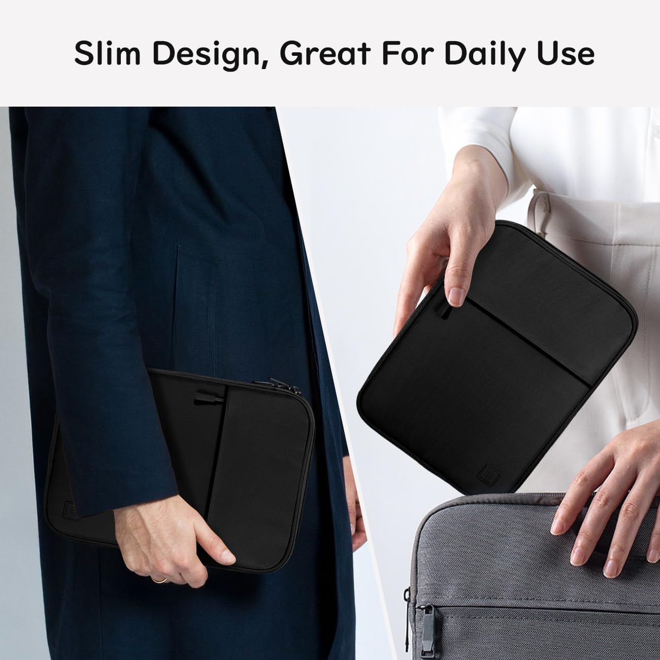 Dadanism 9-11 Inch Tablet Sleeve Padded Carrying Case for iPad (A16) 11th Gen 11", iPad 10th Gen 10.9", iPad Air M4/Pro M5 11", iPad Air 5/4, iPad 9/8/7th Gen, Galaxy Tab A11+ Plus 11", Blue