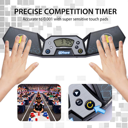 Professional Speed Cube Timer,Touch Control Timer with Display, Cube Race Stack Competition a Great Gifts