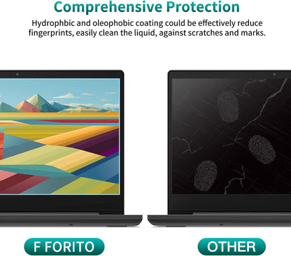 F FORITO 2-Pack 15.6 Inch Anti Blue Light Laptop Screen Protector, Eye Protection Anti Glare Matte Computer Screen Cover for 15.6" Laptop with 16:9 Aspect Ratio, Reduce Eye Strain and Touch Sensitive