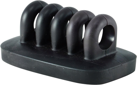 Cable Clip Holder Weighted Desktop Cord Management Fixture (Black)
