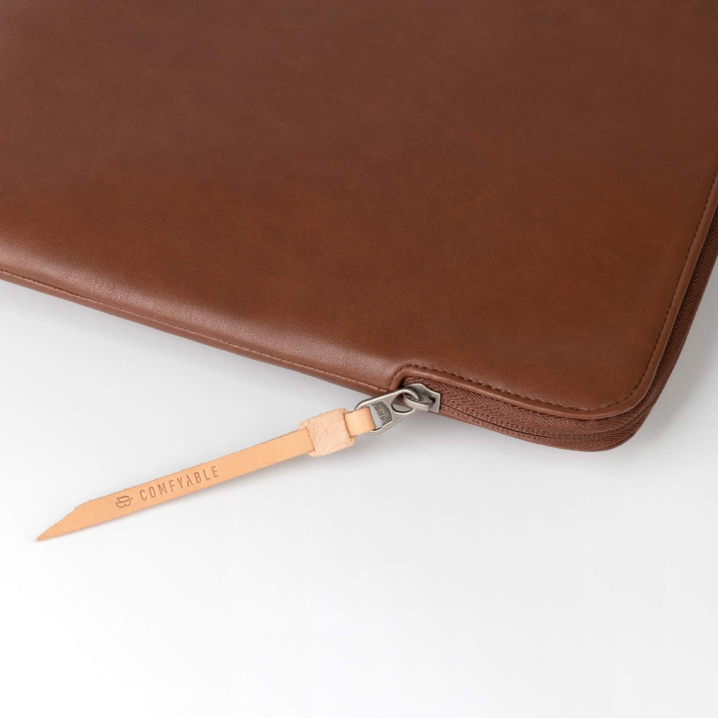 Comfyable Slim Protective Laptop Sleeve Compatible with 13/14 Inch MacBook Air & MacBook Pro M5/M4/M3/M2 Pro/Max 2026, Mac Travel Case, Laptop Pouch, Slim PU Leather Cover, Brown